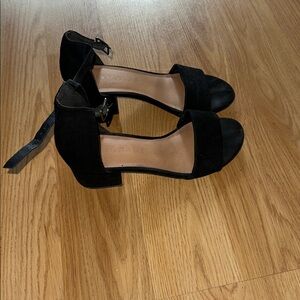 Black Ankle Strap Heels
